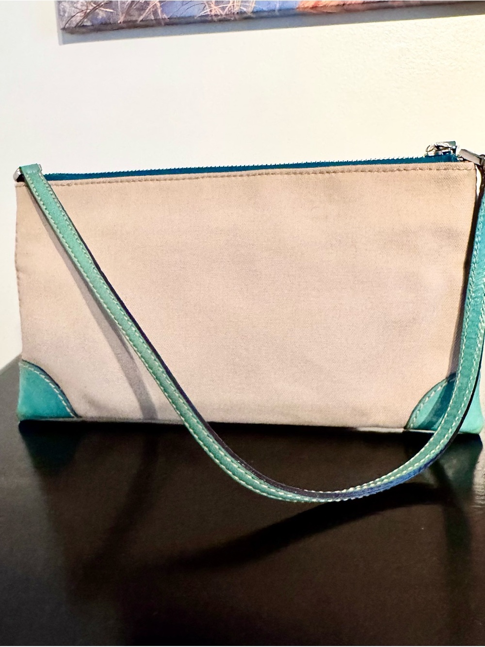 NWOT Vintage Kate Spade NY Classic Canvas Mini Shoulder Bag Made in Italy 10x5.5 - Picture 10 of 11